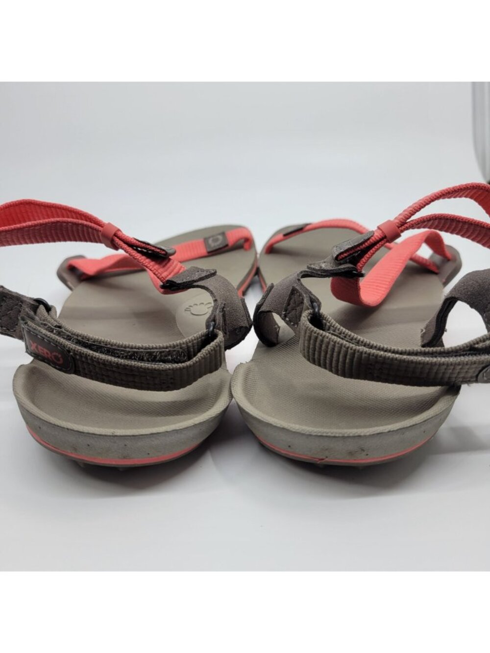 Xero Shoes Z-Trail EV Sandals Women's Size 8 Barefoot Strappy Coral Pink & Taupe - Picture 7 of 9